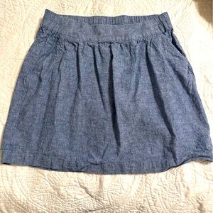 Blue Denim Skirt with pockets!